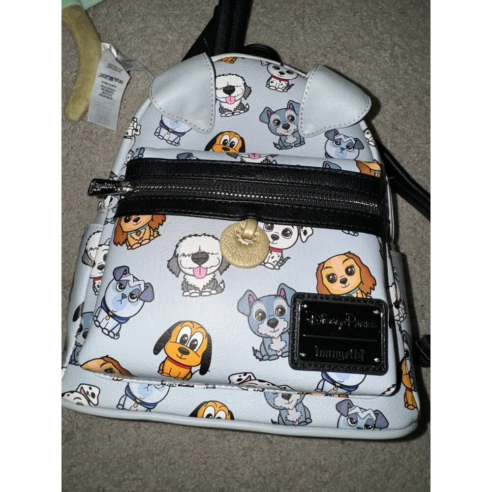 Disney Parks Exclusive Loungefly Disney Dogs All Over Print Mini Backpack HTF